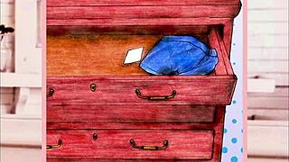 Waking up next to my yandere neighbor in episode 1.