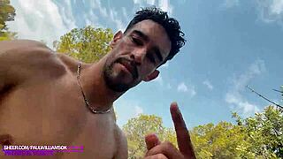 Muscular Bodybuilder Strips Naked In Public Heat