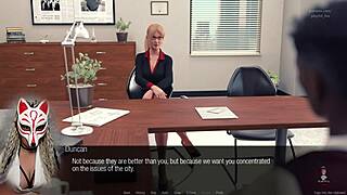 jessica oneil's hard news episode 4, office cartoon game with blonde milf at work in 3d