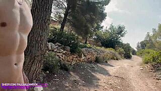 Muscular Bodybuilder Strips Naked In Public Heat