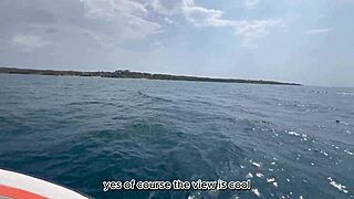 Damn, banging a big tits milf on a yacht was wild! 🔥