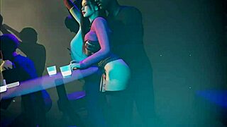 Lusful Student Getting Wild at Club in 3D Animation Action