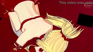 mordred pedragon from fate apocrypha masturbates you and lets you cum inside 😍