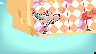 Odymos LGBT Hentai Game Ep 2 with Wild Ceiling Lamp Anal