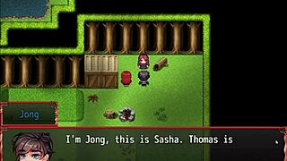 Harem game damsel sucks cock