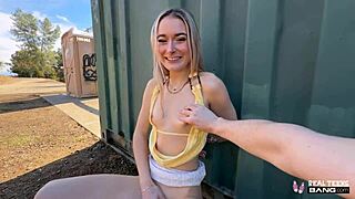 i interview kinky blonde thea summers as she fucks and flashes in public