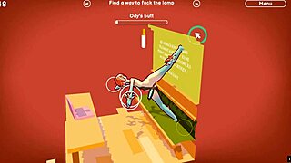 Odymos LGBT Hentai Game Ep 2 with Wild Ceiling Lamp Anal