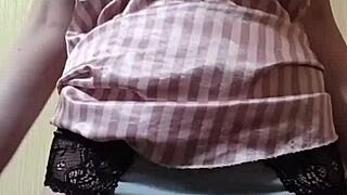 Beautiful Elza Kom Sniffs Panties In Intense Fetish