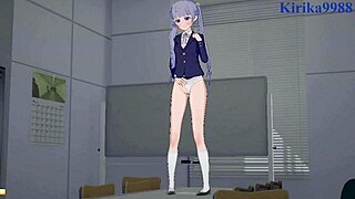 Wow! Teen Lesbians Aoba Suzukaze and Hifumi Takimoto in Wild Futanari Sex. Intense 3D Hentai Creampie Action