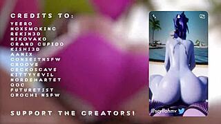 Scyllahmv's fattest cakes slammed hard in wild anime doggystyle