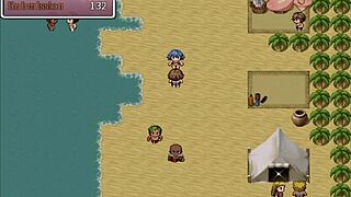 yo, what’s with sana in ntr game part 3 on the beach?