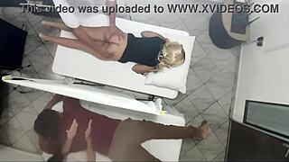 Real Footage of Masseuse Seducing Wife Next to Clueless Husband