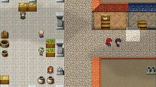 Harem game damsel sucks cock