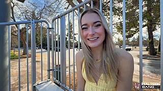 i interview kinky blonde thea summers as she fucks and flashes in public