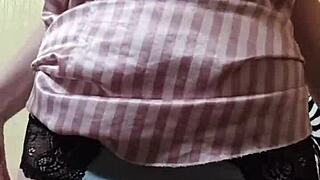 Beautiful Elza Kom Sniffs Panties In Intense Fetish