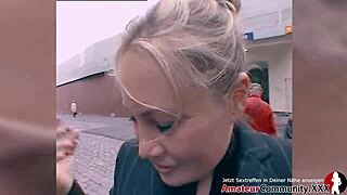 i can’t get enough of this hot milf, stairwell blowjob turned wild sex