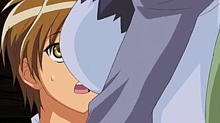 Perfect vampires flaunt massive boobs in wild anime action.