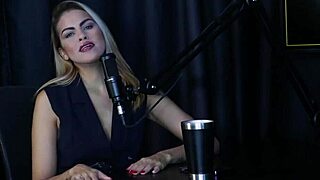 Evelyn Buarque Shines in Preliminares Podcast with Bia Hot on Sheer Red