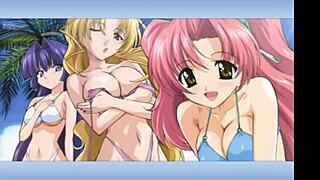 Hey, wanna peek at these sexy anime girls in ecchi hentai action?