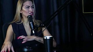 Evelyn Buarque Shines in Preliminares Podcast with Bia Hot on Sheer Red