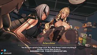 Wow, Arlecchino and Navia in steamy hentai action!