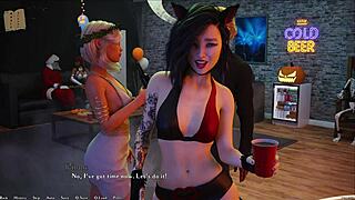 Being A DIK 226 Chick Route Explores Wild Hentai Game Scenes