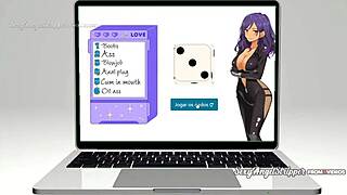 Tengee Yomoda in latex cosplay plays sex dice and twerks