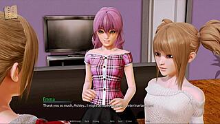 harem hotel game with anime hentai