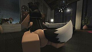 Taking full control over girl in bedroom for rough cartoon pounding