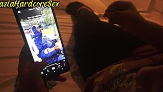 Late night TikTok got wild with my best friend, filmed fat face fucking