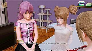 harem hotel game with anime hentai