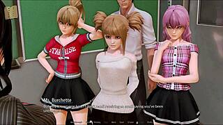 harem hotel game with anime hentai