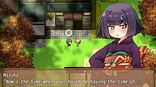 Explore the suggestive Mizuha scene in this hentai game