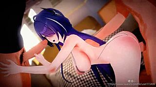 Acheron Hentai Action in Wild Anime Scene