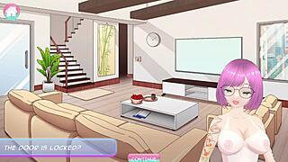 Zoey gets freaky with horny roommates in anime game