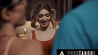 Hey Cory Chase, why invite a petite cheerleader lookalike to please your pervert husband?
