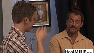 Busty MILF Gets Two Loads!