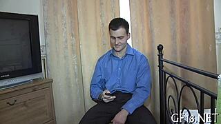 Naughty Chick Lifts Long Legs for Seduction