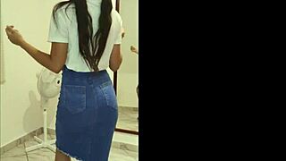 Petite Teen in Miniskirt Fucked Hard Doggystyle