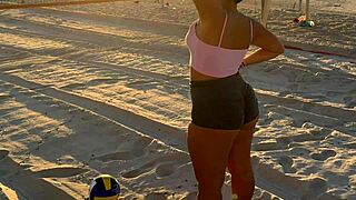 Colombian Girl Gets Massage After Gym Training