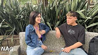 Jade Mercury's passionate outdoor encounter with a lucky guy