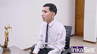 young latinos get anal therapy from old director 😈