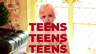 This gorgeous British blonde just got drilled with a strapon in a wild session