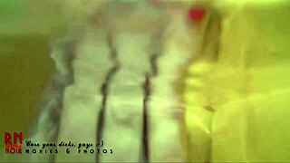 College Girl Bathes in Baby Bath and Masturbates Shaved Pussy Hard