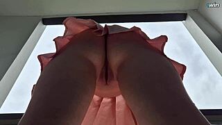 I’m Shocked by This Hidden Upskirt Pussy View in Mall!