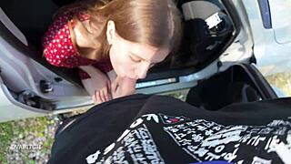 I seduced my driver gave him a sloppy blowjob and swallowed every drop