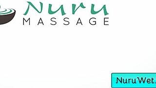 I watched this busty blonde masseuse Skyler Storm drench in nuru gel for Seth Gamble