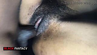 Big clit amateur enjoys wet delights in missionary position