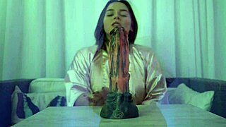 sexy nataly dreams about a huge dildo in amateur latina fantasy