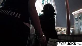 From snowy streets to anal pleasure: hooker satisfies pimp's big ass